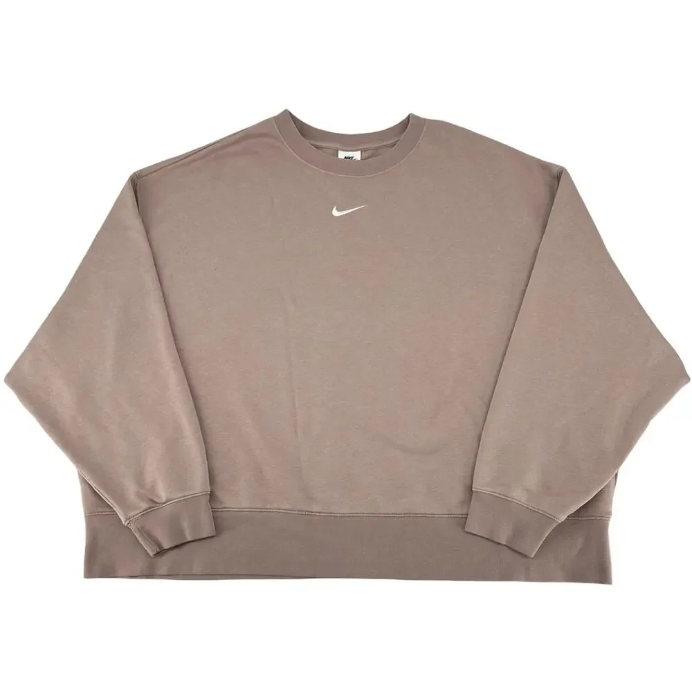 Women's Pink Nike Sportswear Phoenix Fleece Oversized Crewneck Sweatshirt 3XL